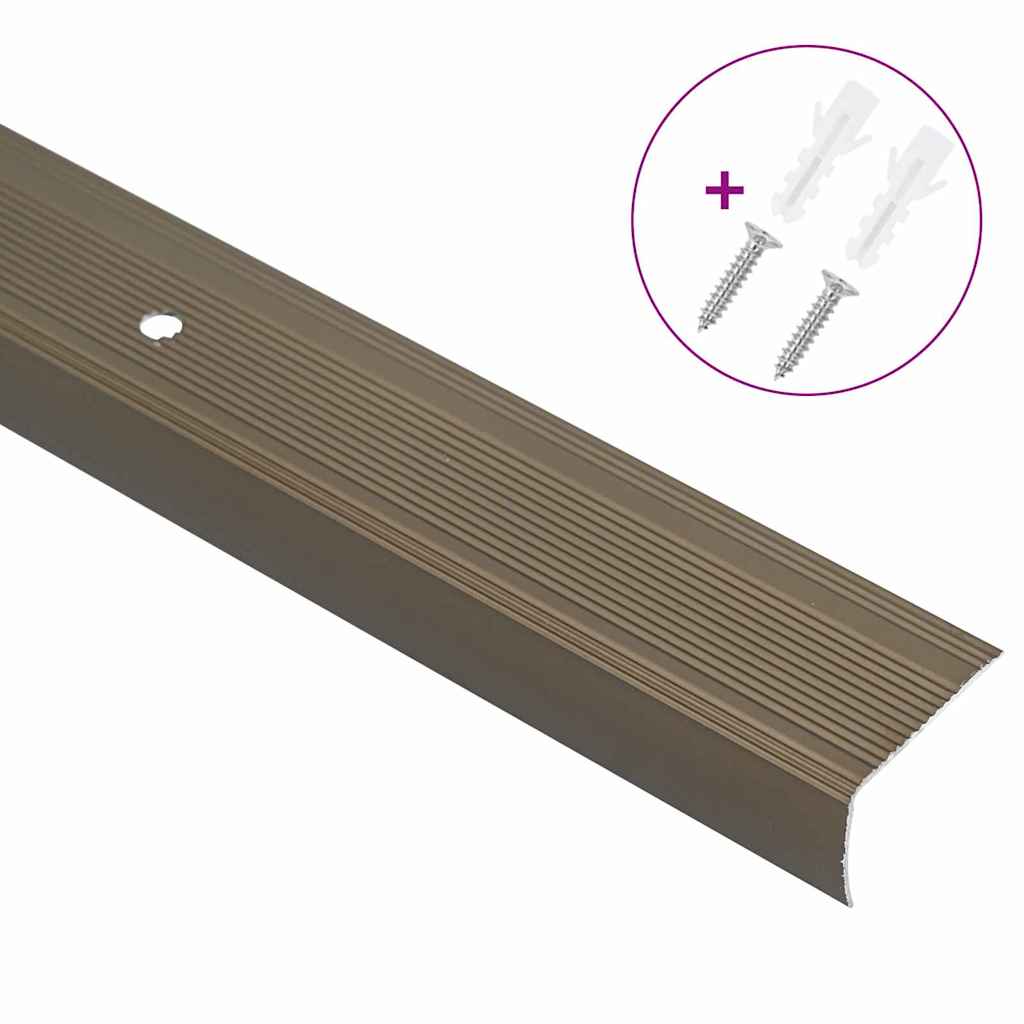 Trinkantprofiler 10 pcs Brun 67 x 3 x 2 cm Aluminium