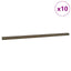 Trinkantprofiler 10 pcs Brun 67 x 3 x 2 cm Aluminium