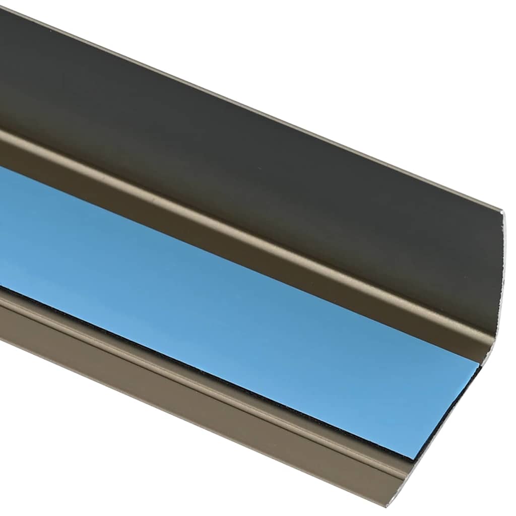 Trinkantprofiler 10 pcs champagnefarvet 67 x 3 x 2 cm Aluminium