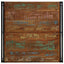 sofabord 100x100x35 cm massivt genbrugstræ flerfarvet