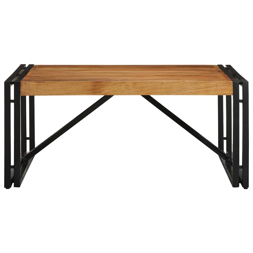 sofabord 80x80x35 cm massivt akacietræ