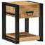 sengeskabe 2 stk 40x40x50 cm massivt ru mangotræ