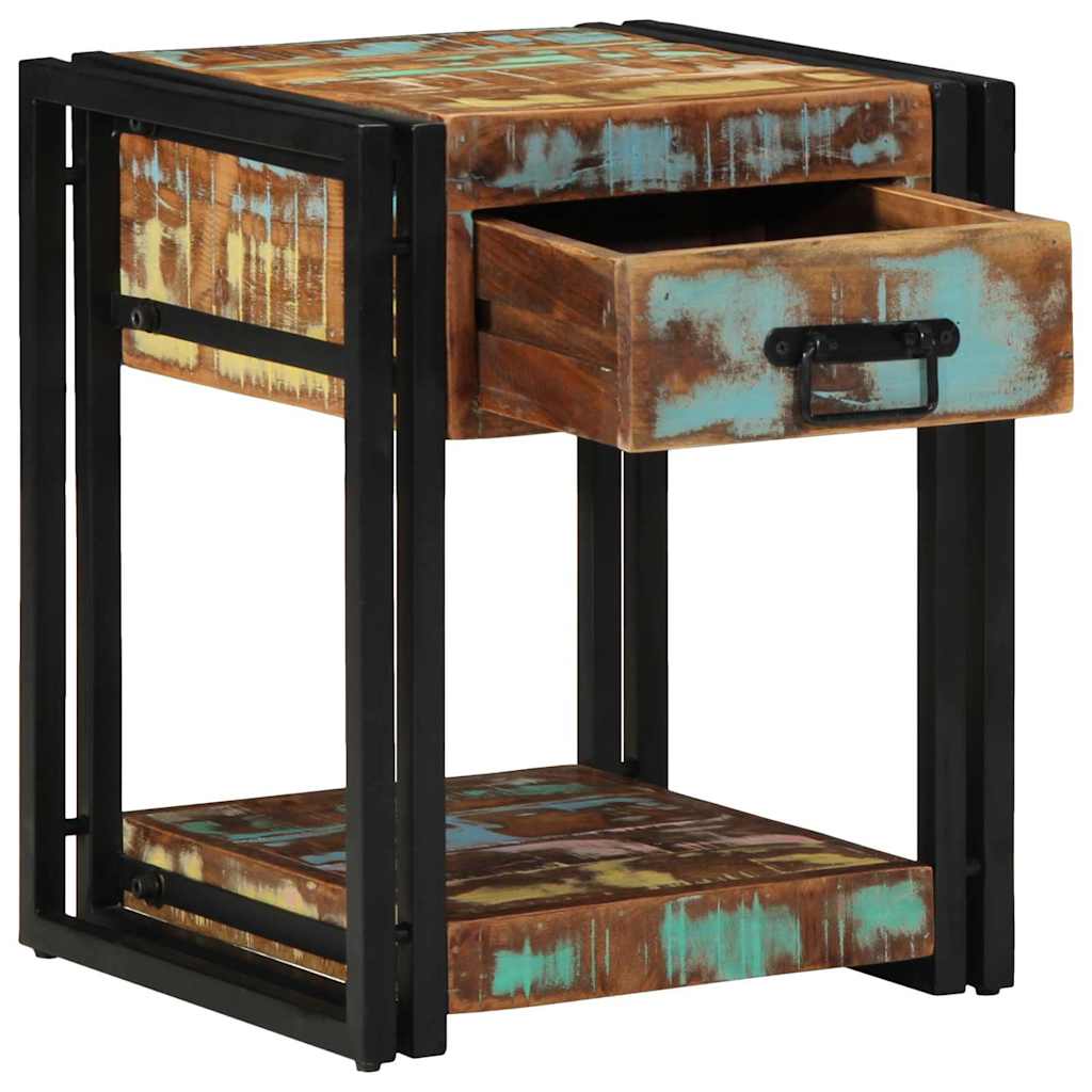Natskab Flerfarvet 40 x 40 x 50 cm Solid genbrugs træ billede