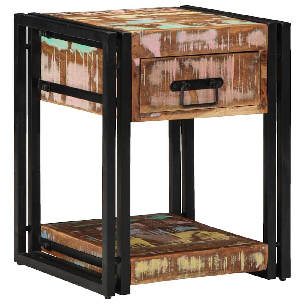 Natskab 2 stk. Flerfarvet 40 x 40 x 50 cm Solid genbrugs træ