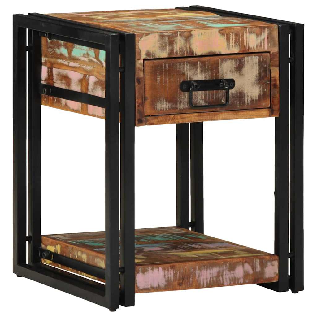 Natskab 2 stk. Flerfarvet 40 x 40 x 50 cm Solid genbrugs træ
