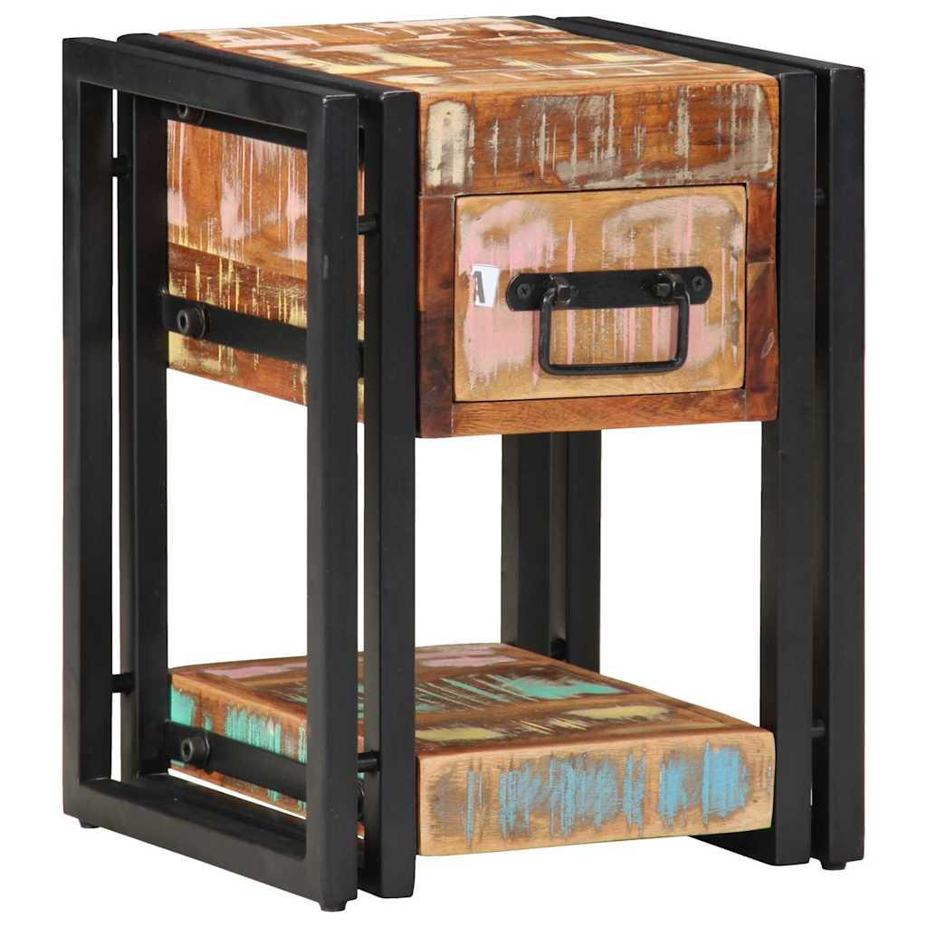 Natskab 2 pcs Flerfarvet 30 x 30 x 40 cm Solid genbrugs træ