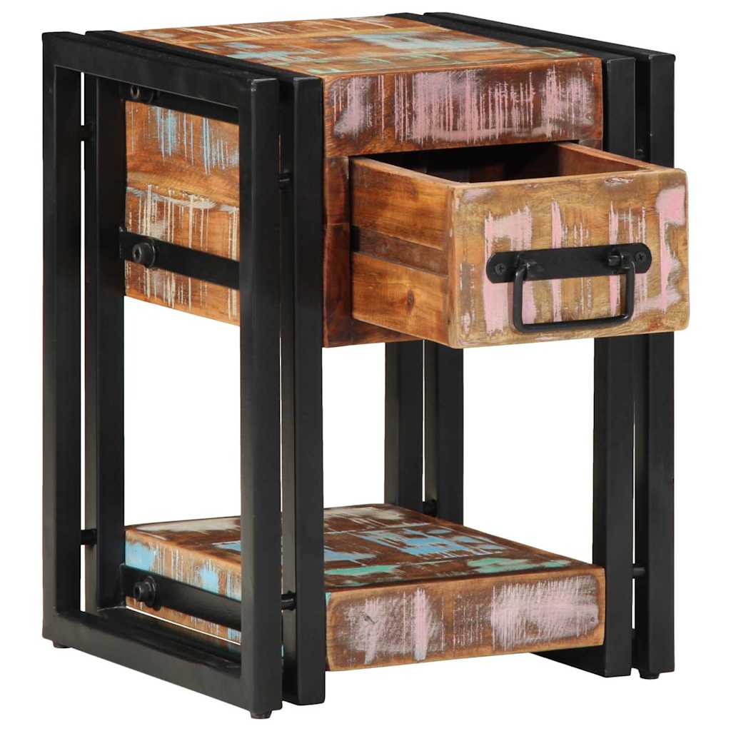 Natskab 2 pcs Flerfarvet 30 x 30 x 40 cm Solid genbrugs træ