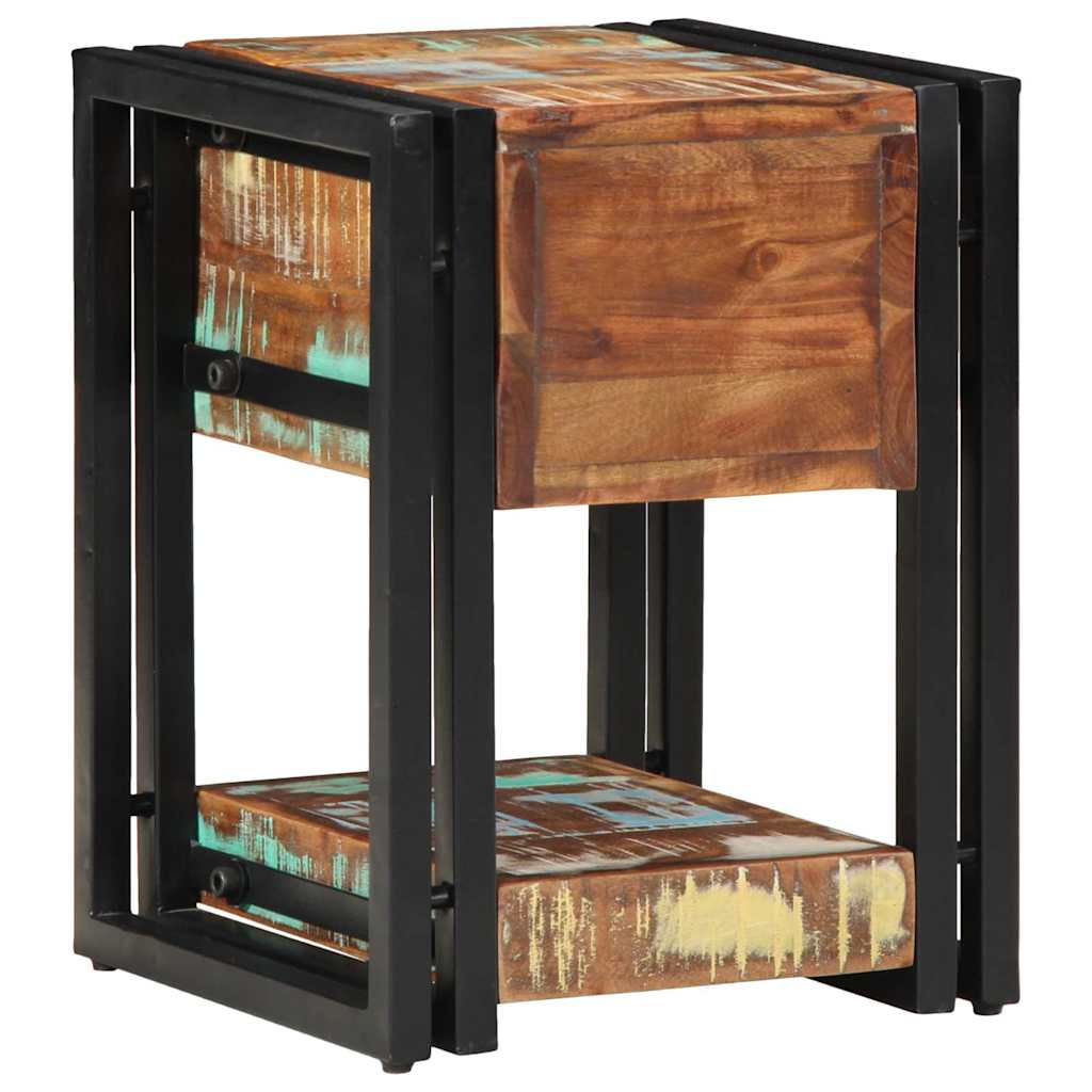 Natskab 2 pcs Flerfarvet 30 x 30 x 40 cm Solid genbrugs træ