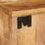 Sengebord 2 stk. Brun 35 x 33 x 48 cm Massivt mangotræ