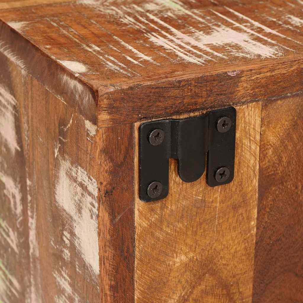 Sengebord 2 pcs Brun 35 x 33 x 48 cm Massivt genbrugstræ