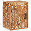 Sengebord 2 pcs Brun 35 x 33 x 48 cm Massivt genbrugstræ