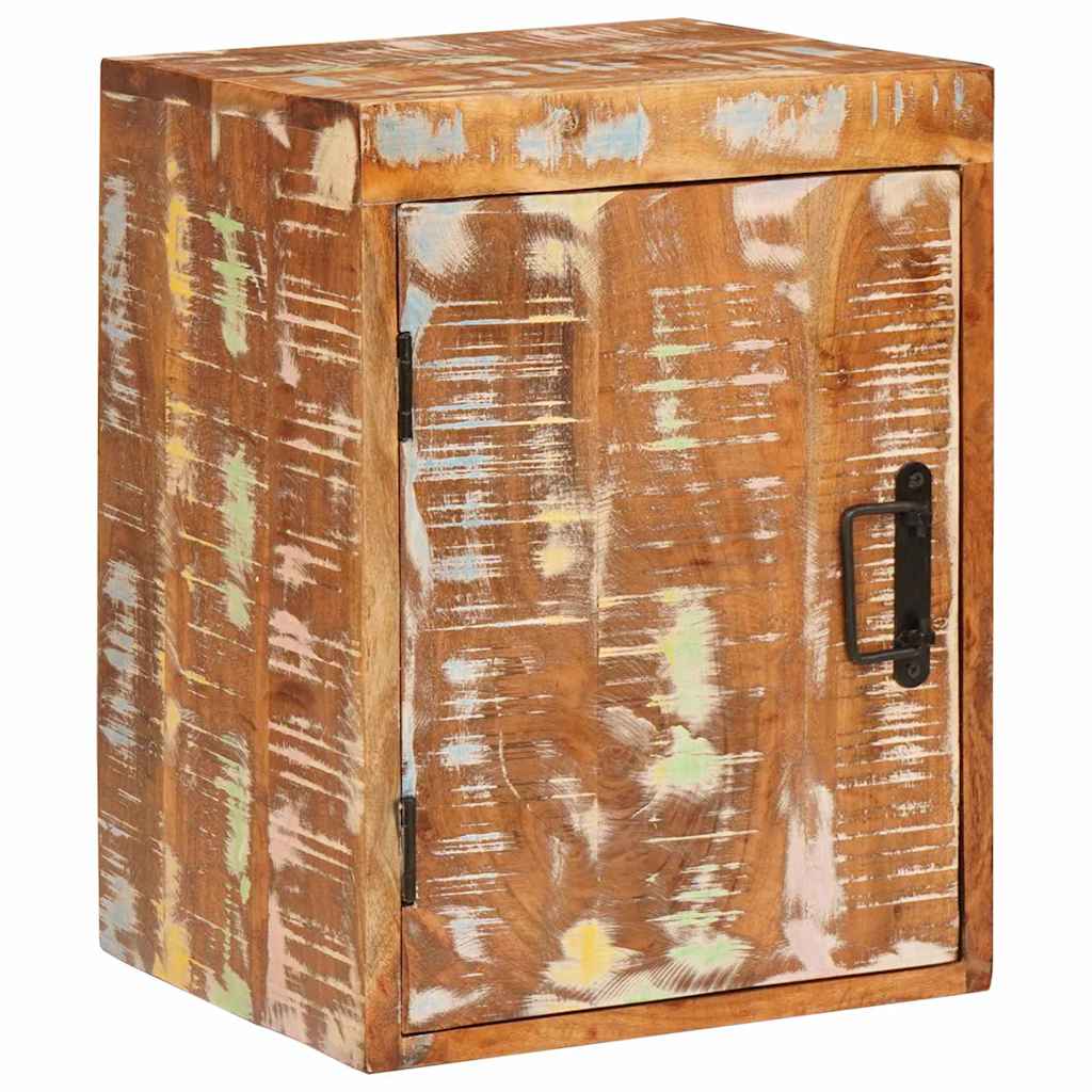 Sengebord 2 pcs Brun 35 x 33 x 48 cm Massivt genbrugstræ