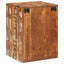 Sengebord 2 pcs Brun 35 x 33 x 48 cm Massivt genbrugstræ