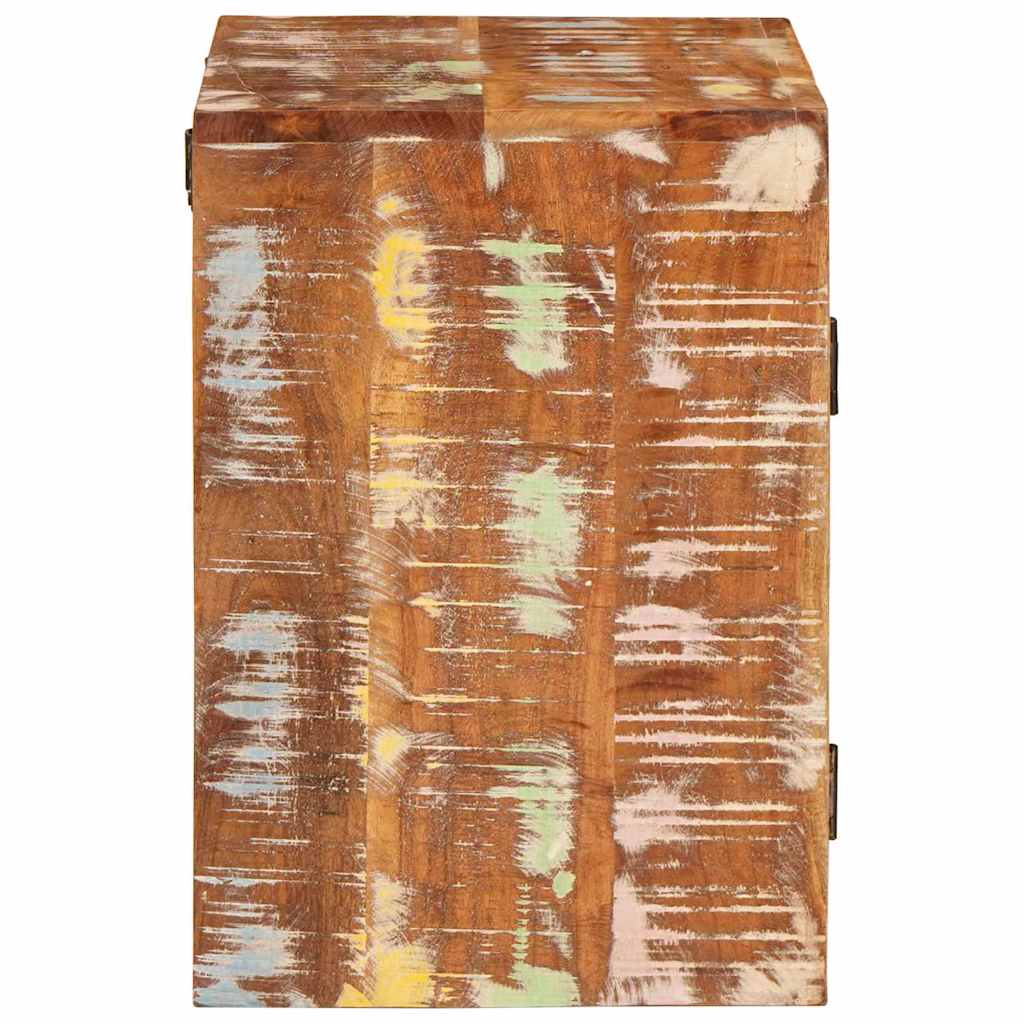 Sengebord 2 pcs Brun 35 x 33 x 48 cm Massivt genbrugstræ