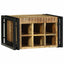 Vinfad 2 pcs Brun og sort 46 x 35 x 27,5 cm Massivt mangotræ