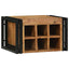 Vinfad 2 pcs Brun og sort 46 x 35 x 27,5 cm Massivt Akacietræ