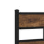 sengeramme uden madras 90x190 cm metal røget egetræsfarve