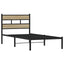 sengeramme uden madras 75x190 cm metal sonoma-eg