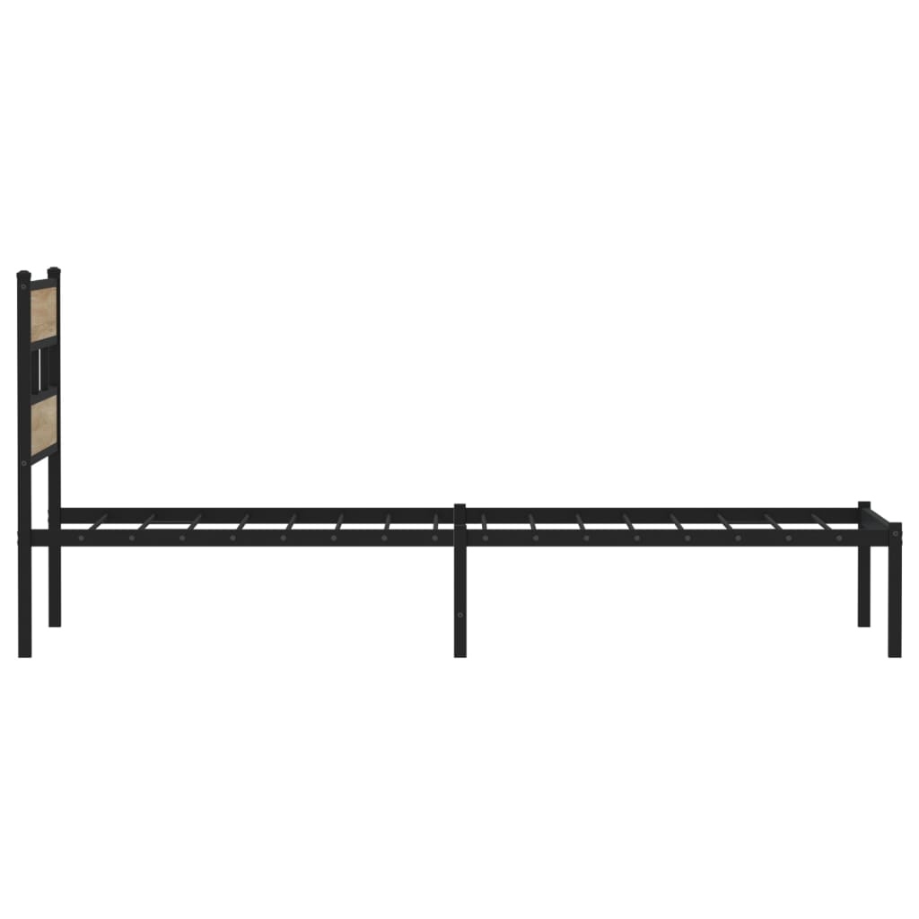 sengeramme uden madras 90x190 cm metal sonoma-eg