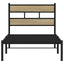 sengeramme uden madras 100x200 cm metal sonoma-eg