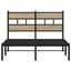 sengeramme uden madras 120x200 cm metal sonoma-eg
