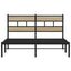 sengeramme uden madras 135x190 cm metal sonoma-eg