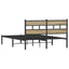 sengeramme uden madras 140x190 cm metal sonoma-eg