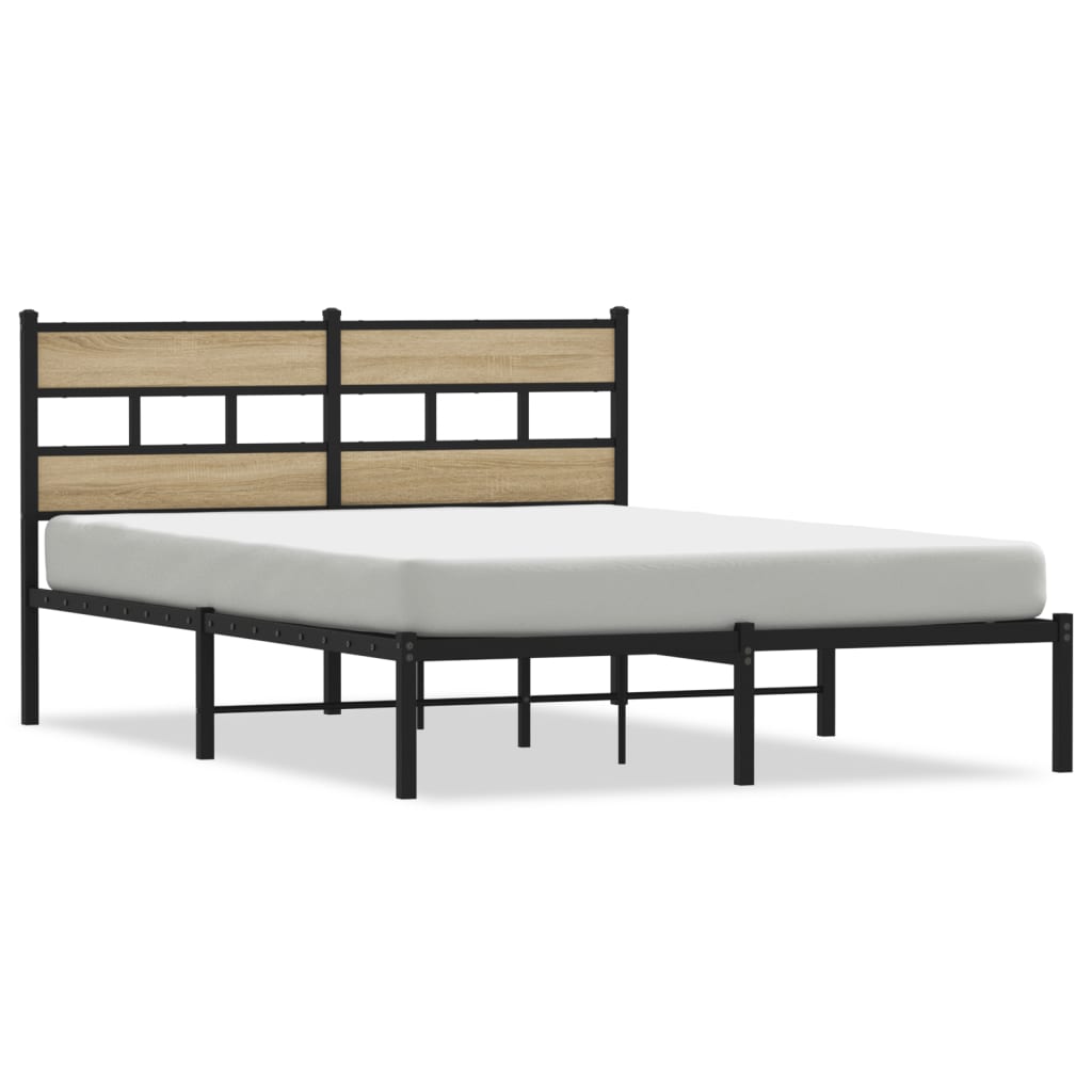 sengeramme uden madras 160x200 cm metal sonoma-eg