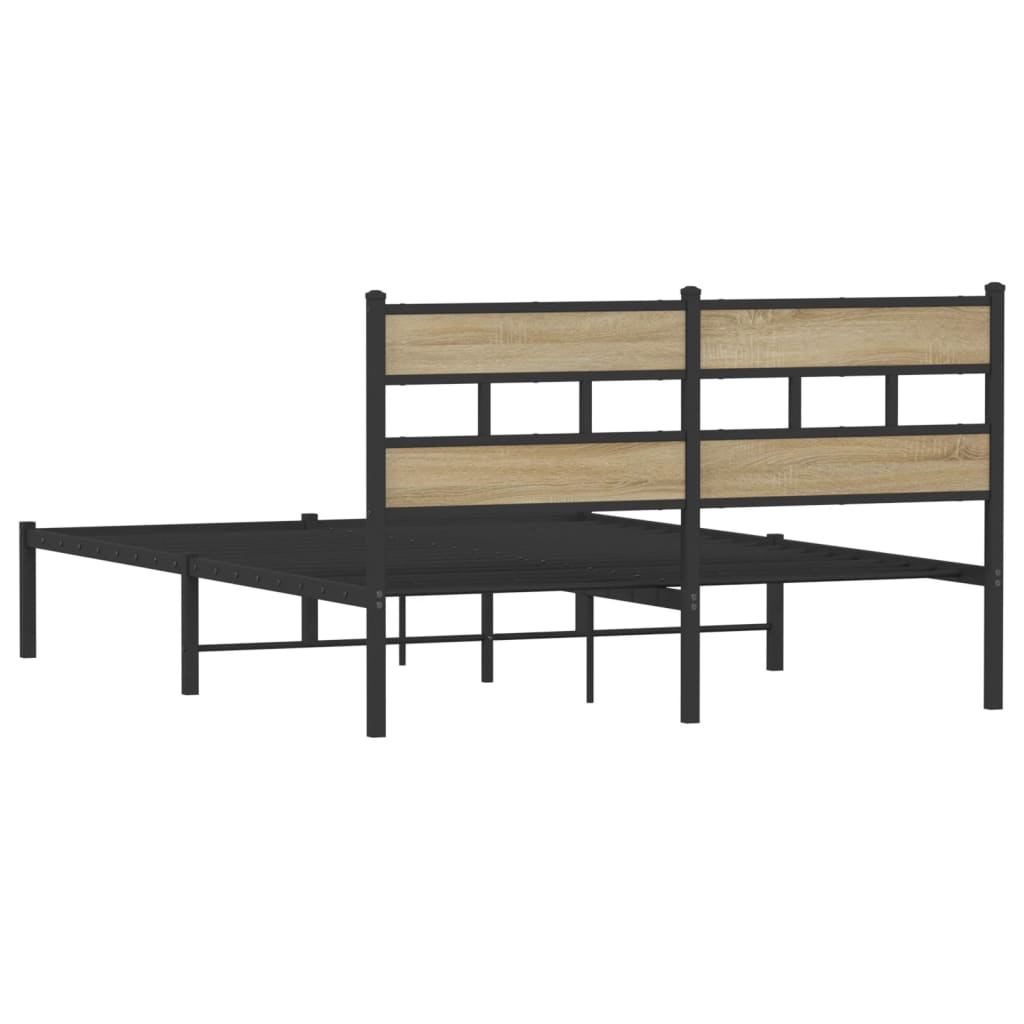 sengeramme uden madras 160x200 cm metal sonoma-eg