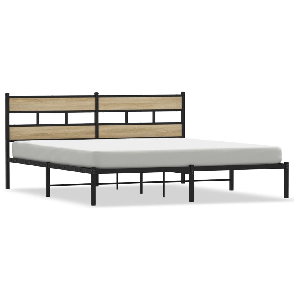 sengeramme uden madras 183x213 cm metal sonoma-eg