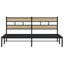 sengeramme uden madras 193x203 cm metal sonoma-eg