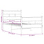 sengeramme uden madras 80x200 cm metal sonoma-eg