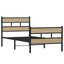 sengeramme uden madras 90x200 cm metal sonoma-eg