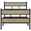 sengeramme uden madras 90x200 cm metal sonoma-eg