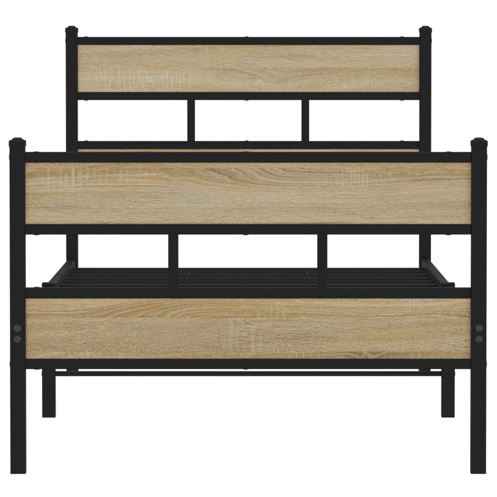 sengeramme uden madras 107x203 cm metal sonoma-eg