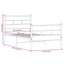 sengeramme uden madras 107x203 cm metal sonoma-eg