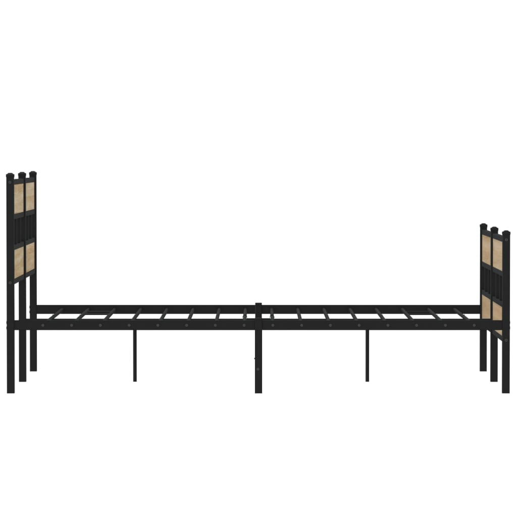 sengeramme uden madras 120x200 cm metal sonoma-eg