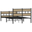 sengeramme uden madras 120x200 cm metal sonoma-eg