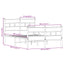 sengeramme uden madras 120x200 cm metal sonoma-eg