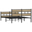 sengeramme uden madras 135x190 cm metal sonoma-eg