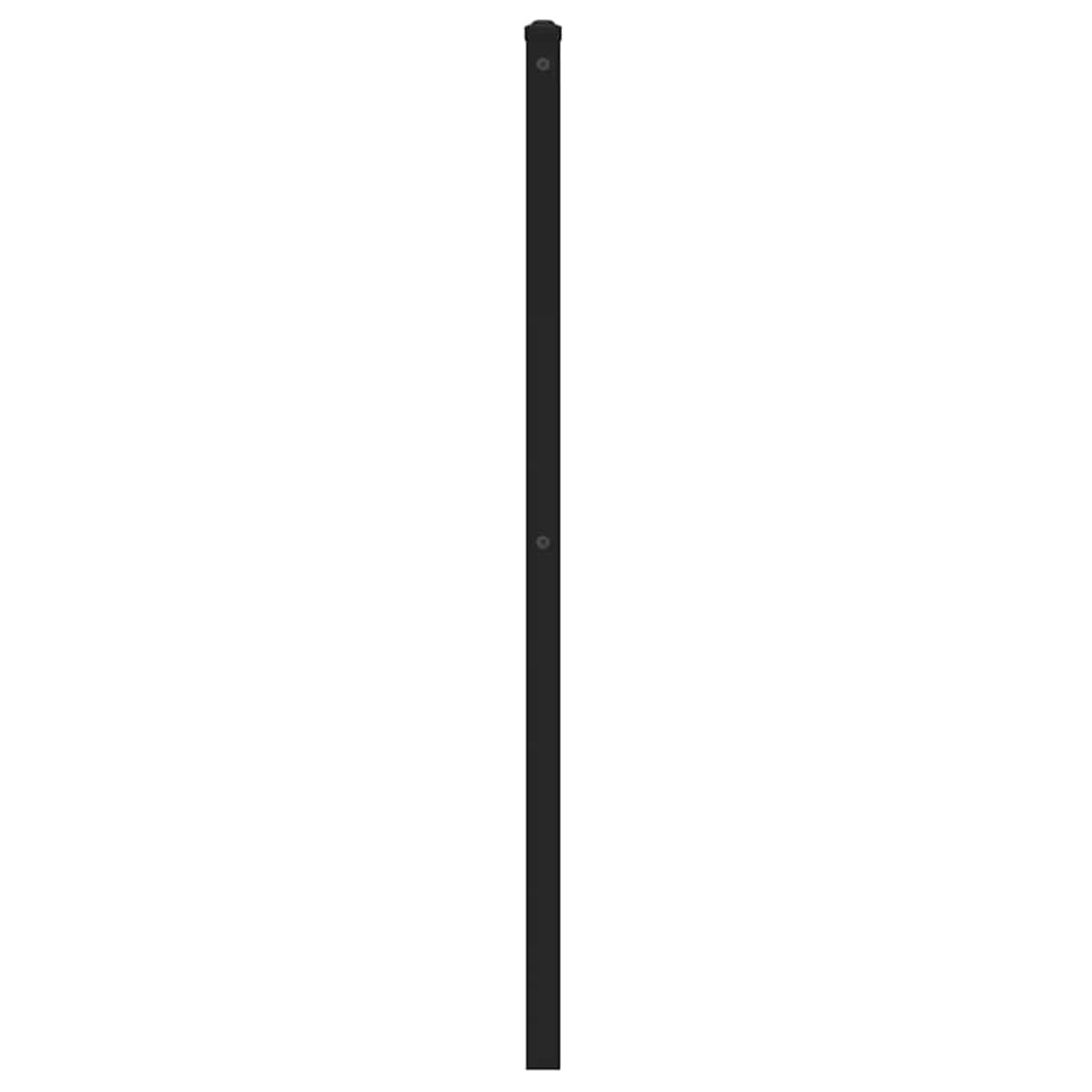 udskiftningsgavl 140 cm jern og konstrueret træ sonoma-eg