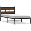 sengeramme m. sengegavl 100x190 cm uden madras brunt eg