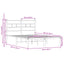 sengeramme m. sengegavl 120x200 cm uden madras brunt eg