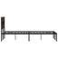 sengeramme m. sengegavl 140x190 cm uden madras brunt eg