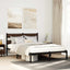 sengeramme m. sengegavl 150x200 cm uden madras brunt eg