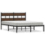 sengeramme m. sengegavl 160x200 cm uden madras brunt eg