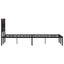 sengeramme m. sengegavl 160x200 cm uden madras brunt eg