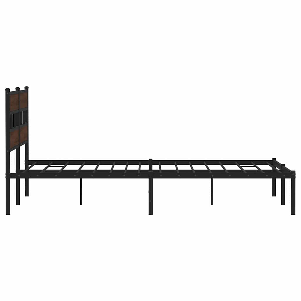sengeramme m. sengegavl 180x200 cm uden madras brunt eg