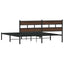 sengeramme m. sengegavl 190x200 cm uden madras brunt eg