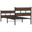 sengeramme m. sengegavl 90x200 cm uden madras brunt eg